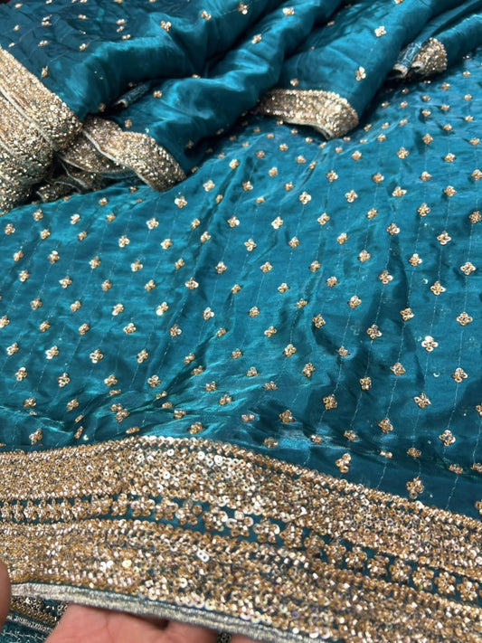 Turqouise Green-Sheesha Silk