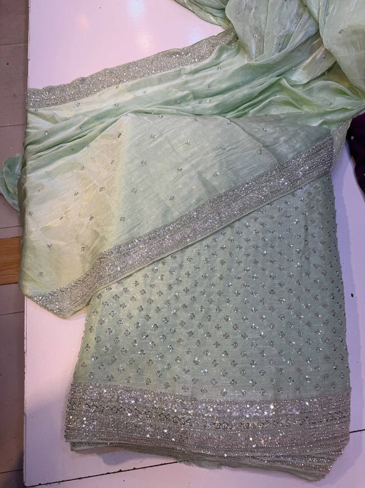 Light Green  -Sheesha Silk