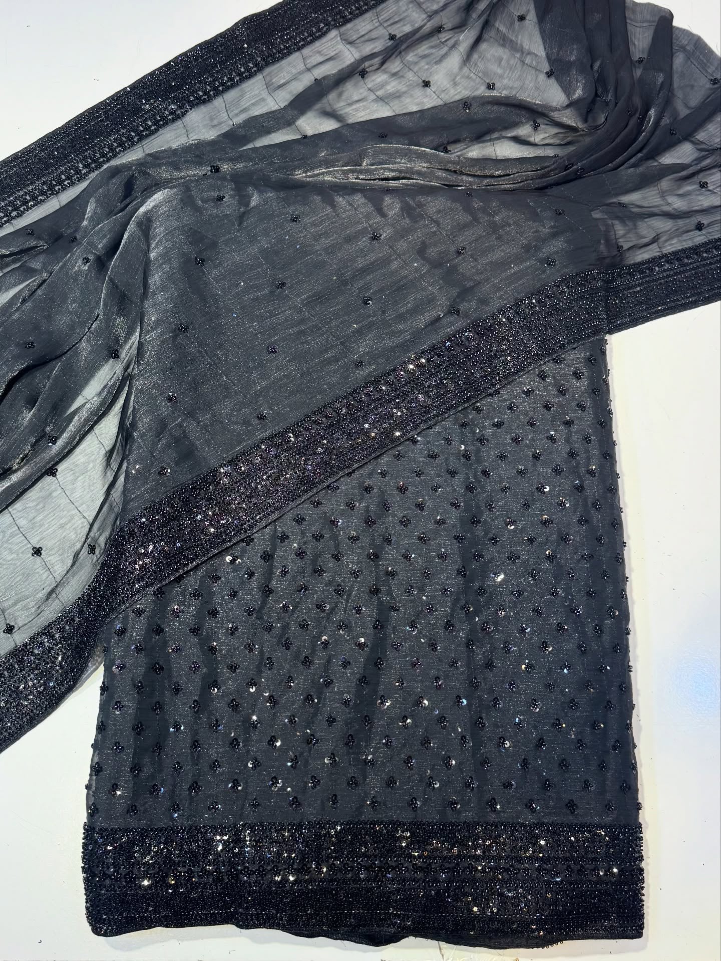 Coal Black  -Sheesha Silk