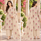 Beige Cross Stitch Floral Karandi