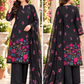 Floral Garden Black Karandi