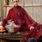 3 Piece Unstitched Embroidered Dobby Linen Suit