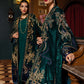 3 Piece Unstitched Embroidered Velvet Suit
