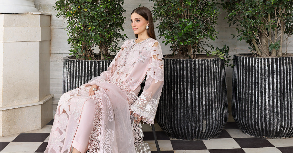 3 Piece Unstitched Embroidered Lawn Suit