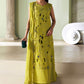 3 Piece Unstitched Embroidered Bemberg Raw Silk Suit