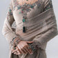 Unstitched Embroidered Chiffon Saree