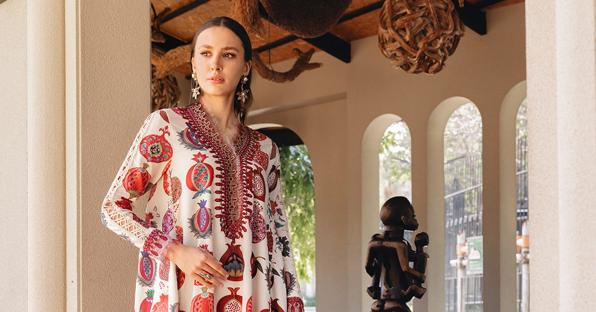 3 Piece Unstitched Embroidered Lawn Suit