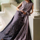 3 Piece Unstitched Embroidered Bell Raw Silk Suit