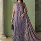 3 Piece Unstitched Embroidered Bell Raw Silk Suit