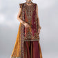 3 Piece Unstitched Embroidered Raw Silk Suit