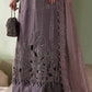 3 Piece Unstitched Embroidered Bell Raw Silk Suit