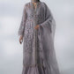 3 Piece Unstitched Embroidered Organza Suit