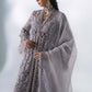 3 Piece Unstitched Embroidered Organza Suit