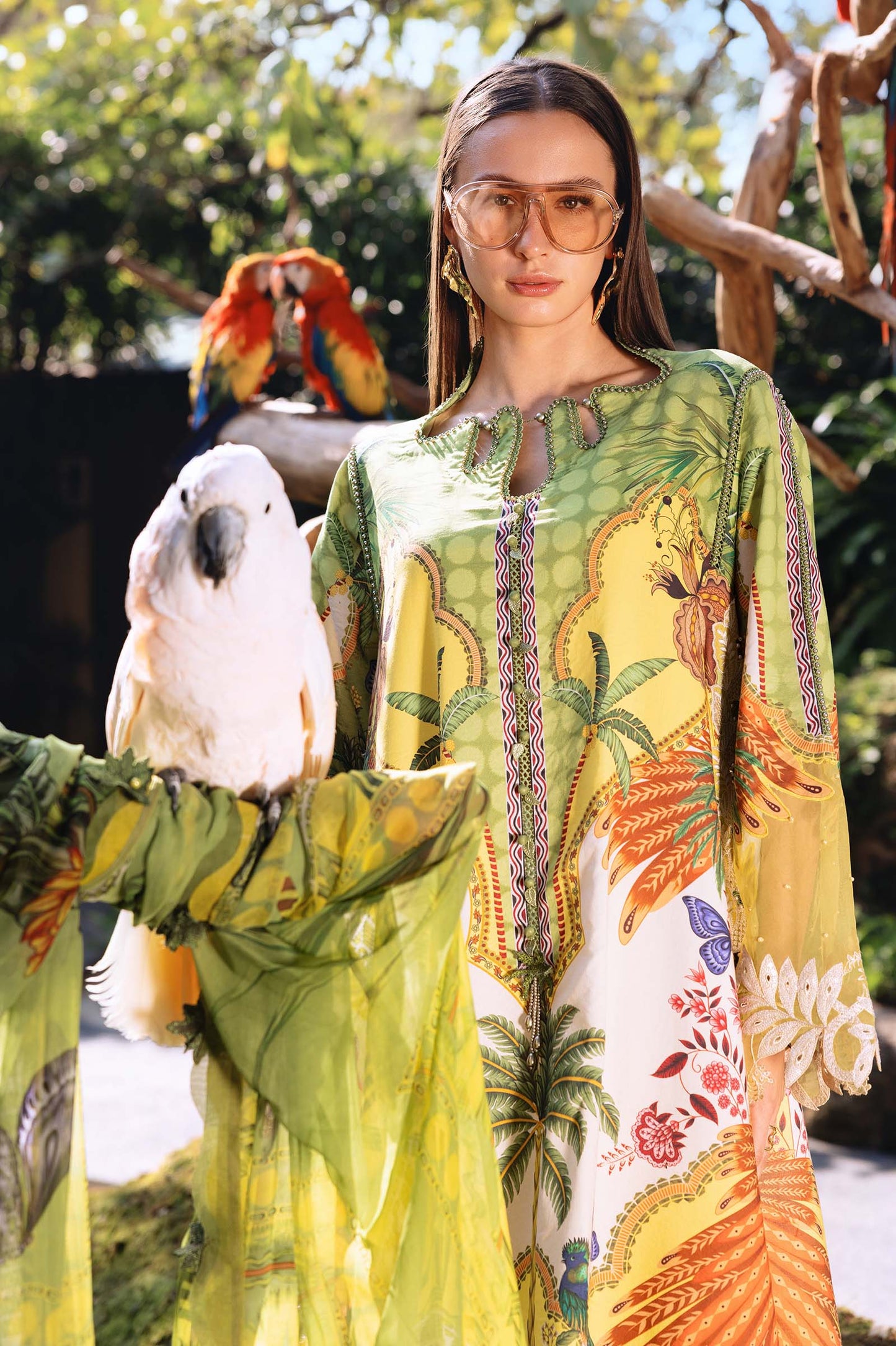 3 Piece Unstitched Embroidered Lawn Suit