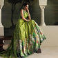 3 Piece Unstitched Embroidered Raw Silk Suit