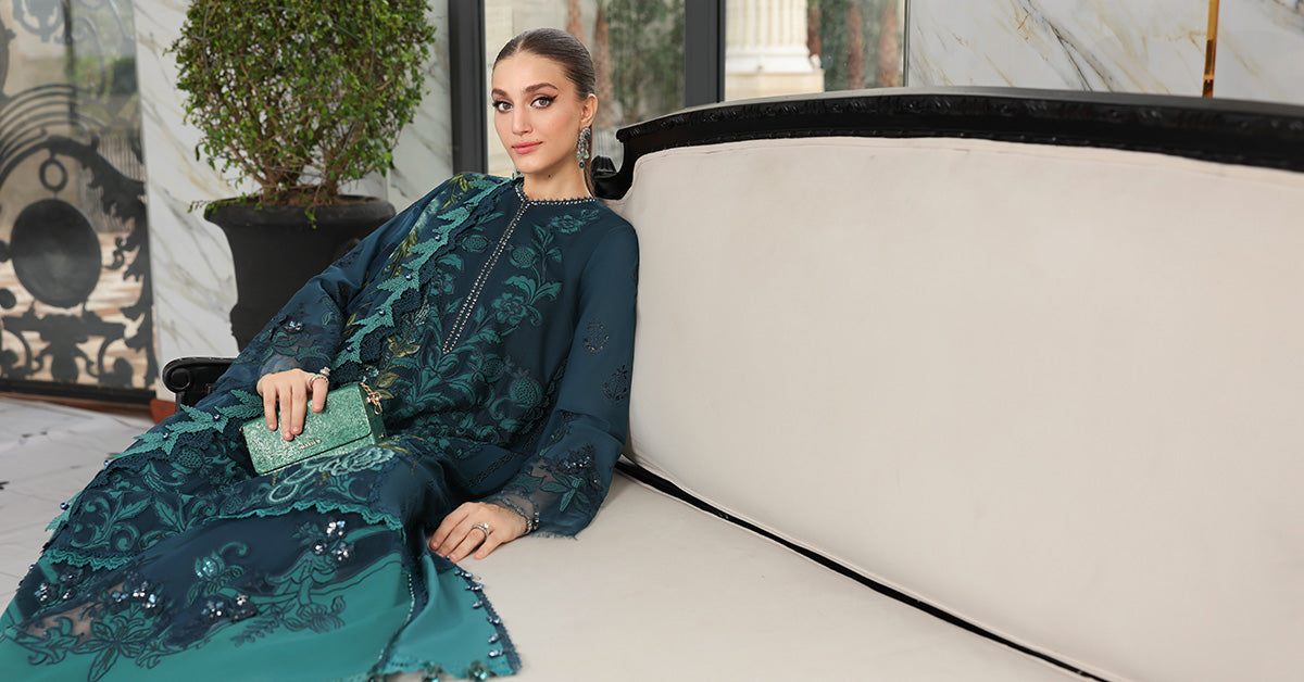 3 Piece Unstitched Embroidered Lawn Suit