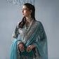 3 Piece Unstitched Embroidered Organza Suit