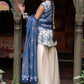 3 Piece Unstitched Embroidered Irish Linen Suit
