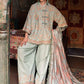 3 Piece Unstitched Embroidered Irish Linen Suit