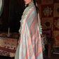 3 Piece Unstitched Embroidered Irish Linen Suit