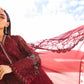 3 Piece Unstitched Embroidered Net Suit