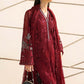 3 Piece Unstitched Embroidered Net Suit