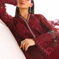 3 Piece Unstitched Embroidered Net Suit
