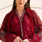 3 Piece Unstitched Embroidered Net Suit