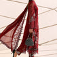 3 Piece Unstitched Embroidered Net Suit