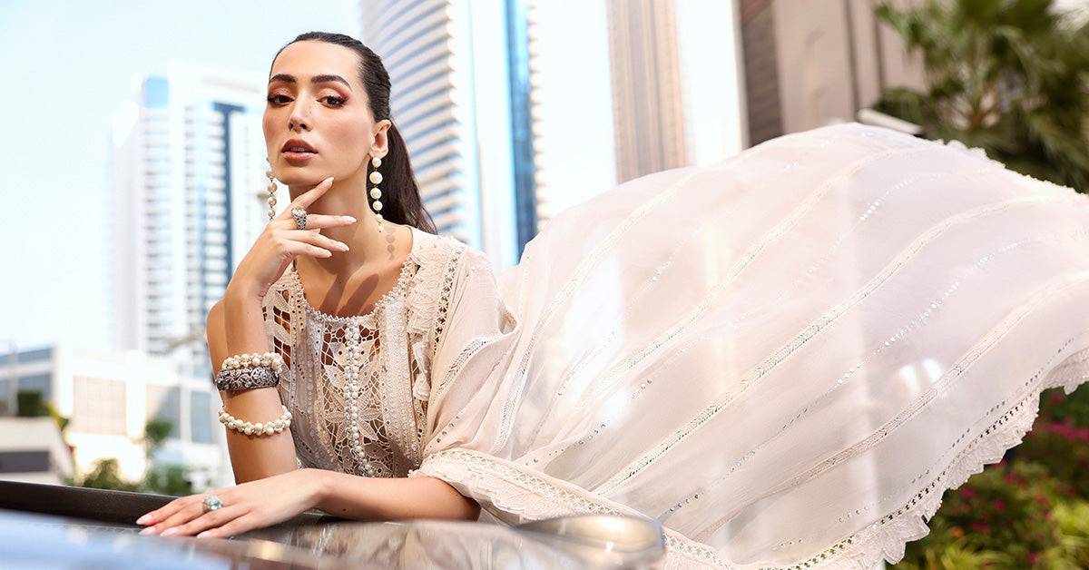 3 Piece Unstitched Embroidered Lawn Suit