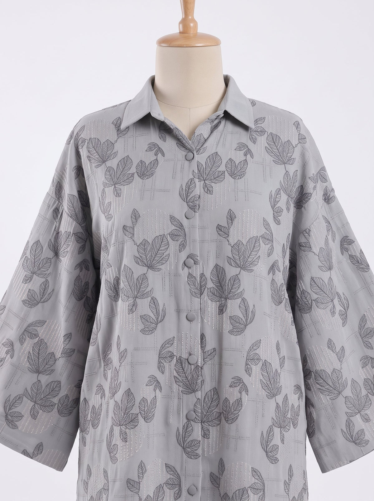 Light Grey Leaf Karandi
