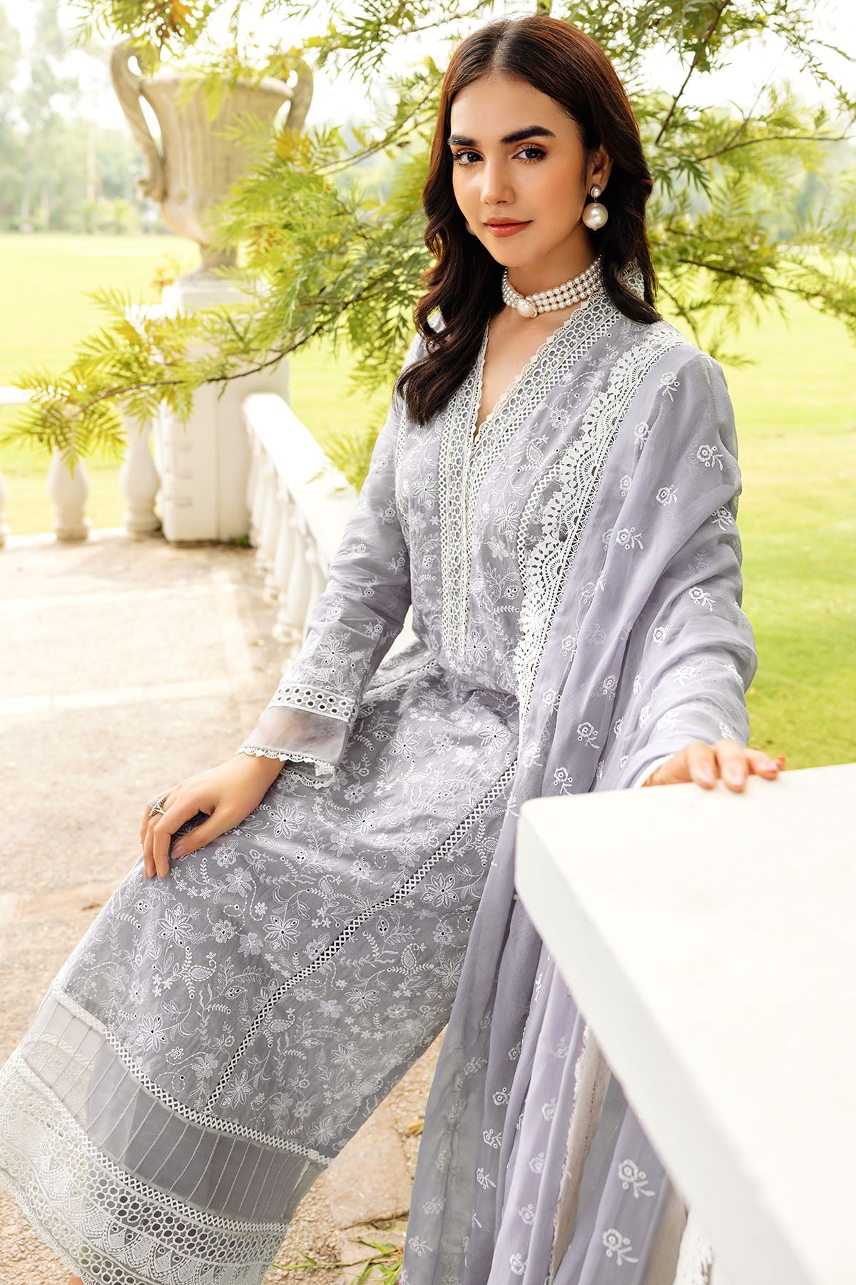 4837-MEHTAB EMBROIDERED LAWN UNSTITCHED