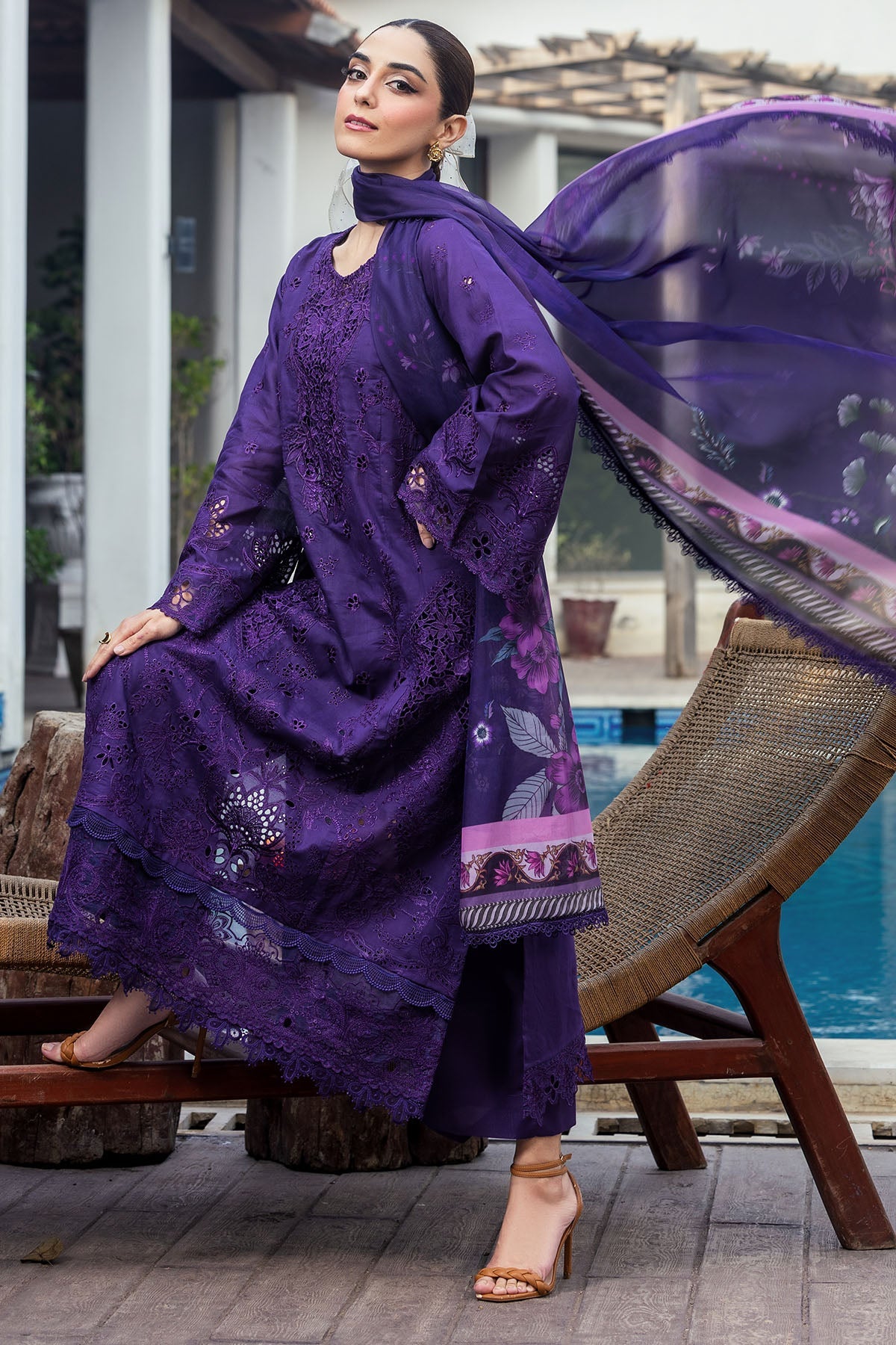 5314-MIREILLE EMBROIDERED LAWN UNSTITCHED
