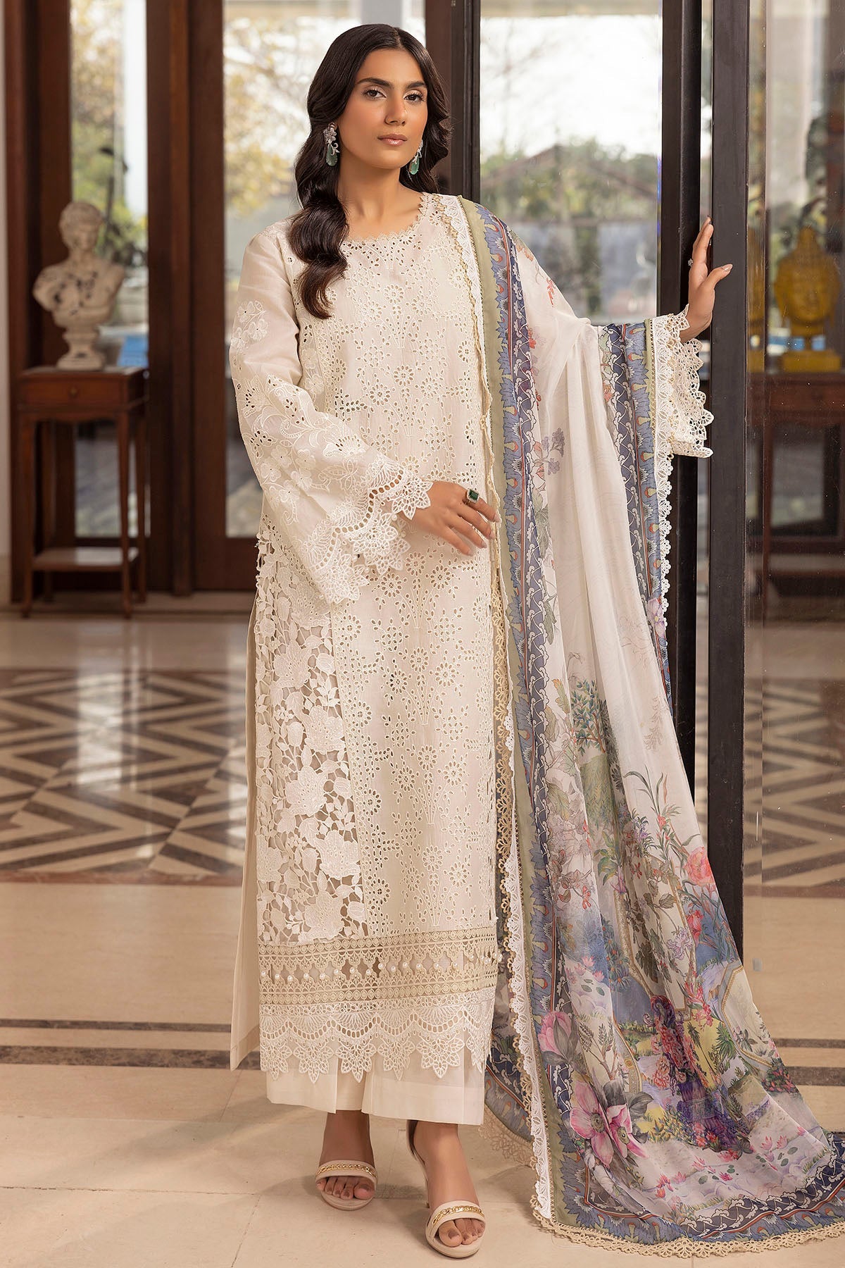 5324-SIDONIE EMBROIDERED LAWN UNSTITCHED