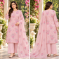 Baby Pink Rose Embroidered Karandi