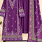 Magenta - 3pcs Ready-to-Wear Cambric Suit