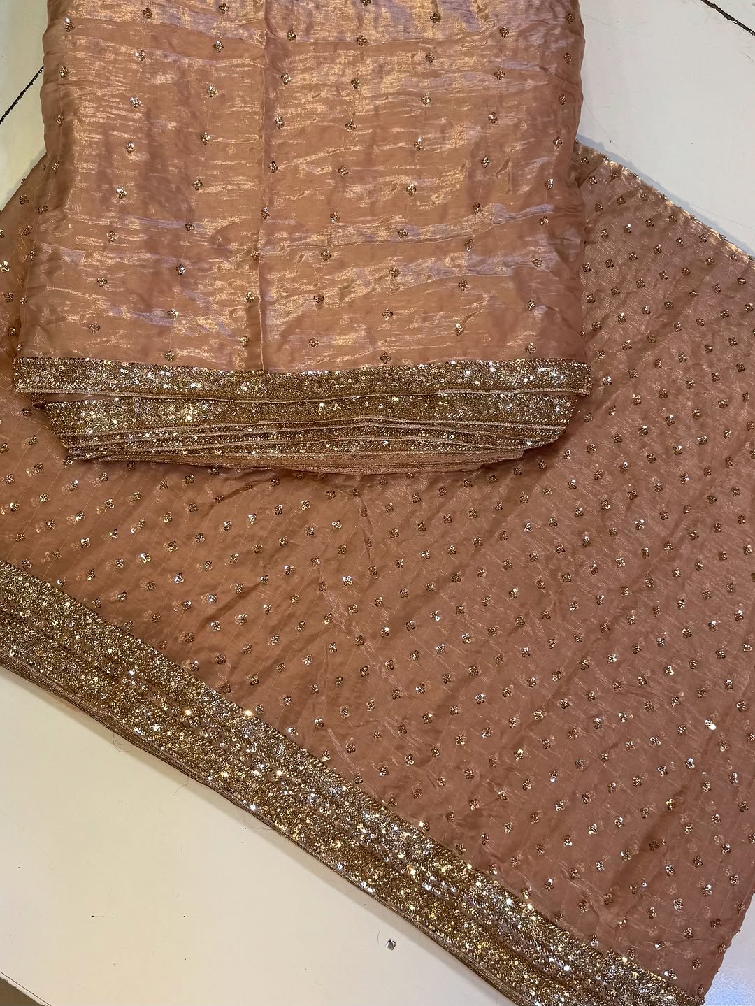 Peach Orange-Sheesha Silk