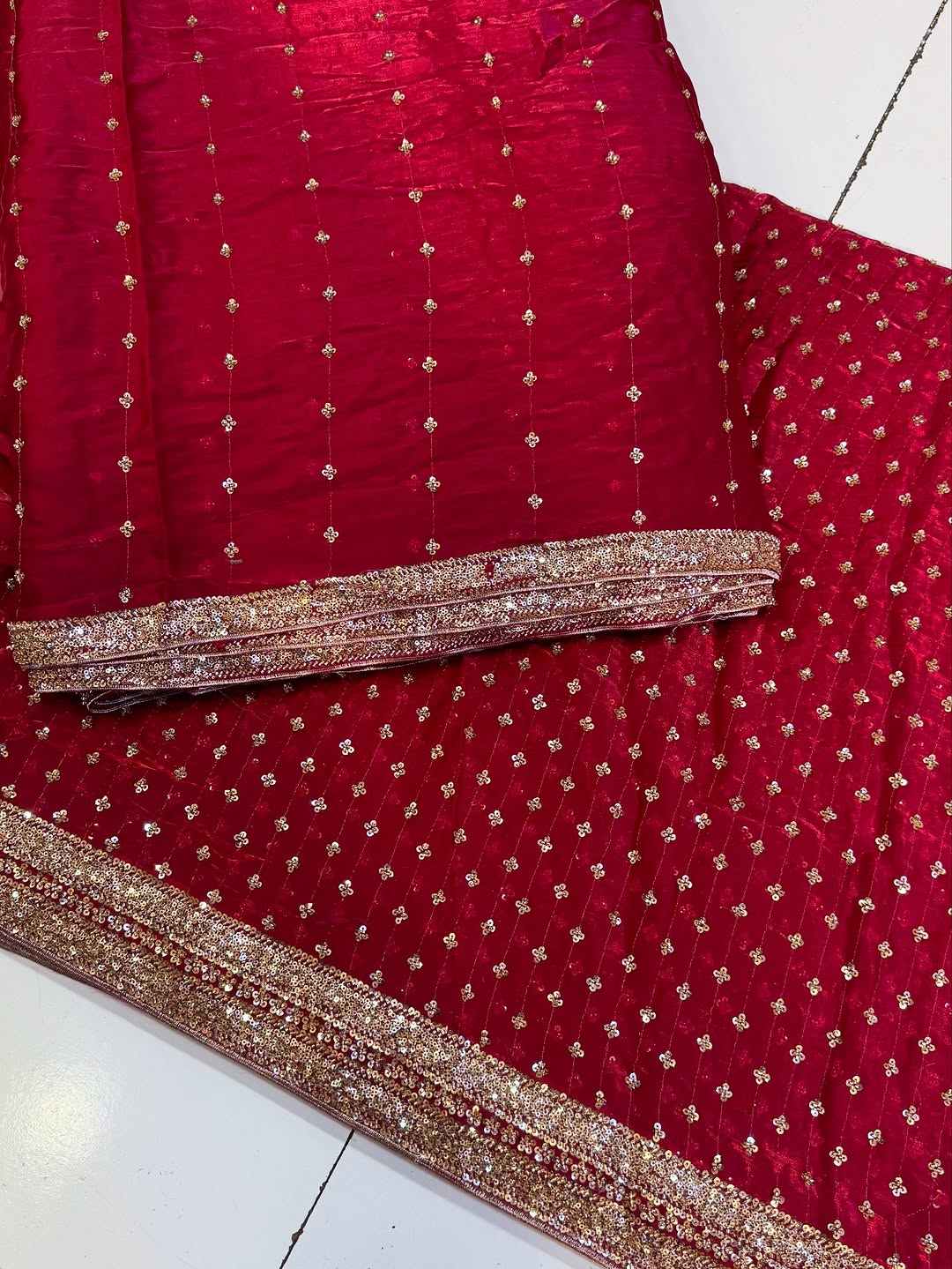 Ruby Red-Sheesha Silk