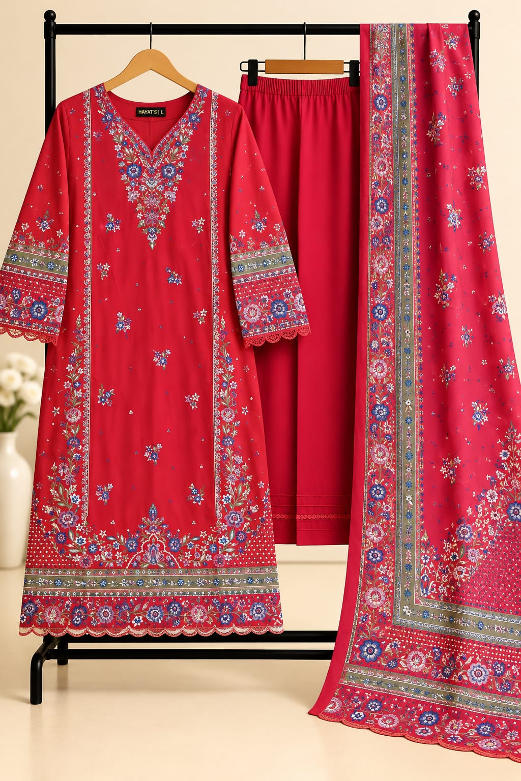 Iris - 3pcs Ready-to-Wear Cambric Suit