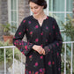 Floral Garden Black Karandi