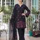 Floral Garden Black Karandi