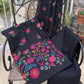 Floral Garden Black Karandi