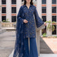 Flowery Navy Blue Karandi