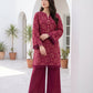 Mosaic Berry Karandi Embroidered 3Pc