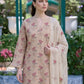 Beige Cross Stitch Floral Karandi