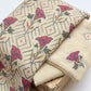 Beige Cross Stitch Floral Karandi
