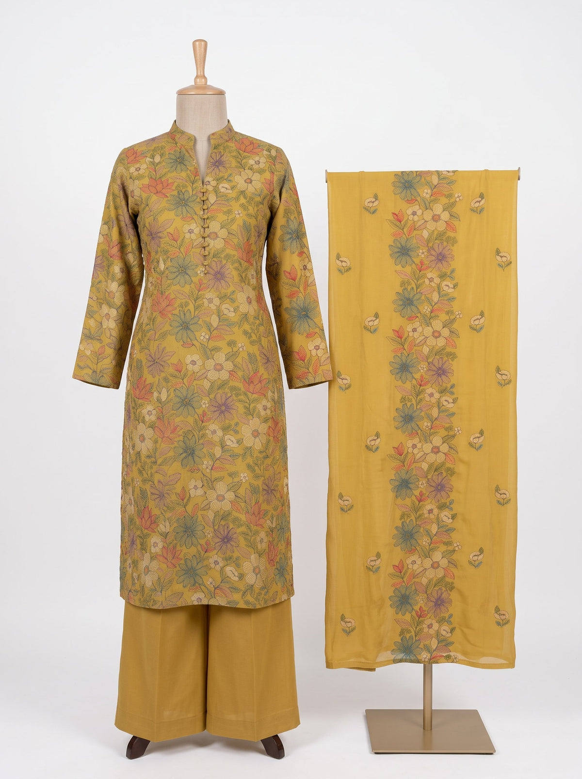 Multi Floral Lemon Karandi