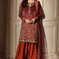 3-PC Unstitched Embroidered  Luxury Chiffon  DJW6-08