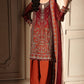 3-PC Unstitched Embroidered  Luxury Chiffon  DJW6-08