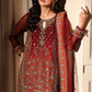3-PC Unstitched Embroidered  Luxury Chiffon  DJW6-08
